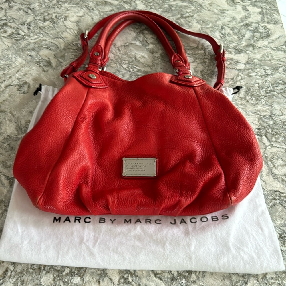 Marc by Marc Jacobs red genuine leather handbag